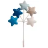 Cake topper "Blue stars" made of PVC