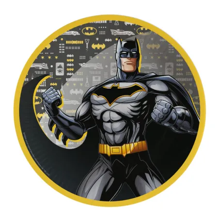 Piatto di carta Batman Ø 23 cm, 8 pezzi