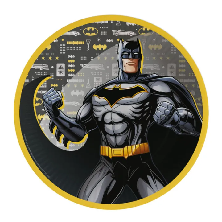 Piatto di carta Batman Ø 23 cm, 8 pezzi