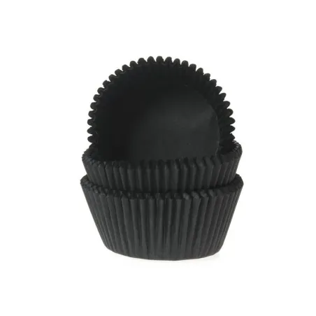 Cupcake molds black, 50 pieces