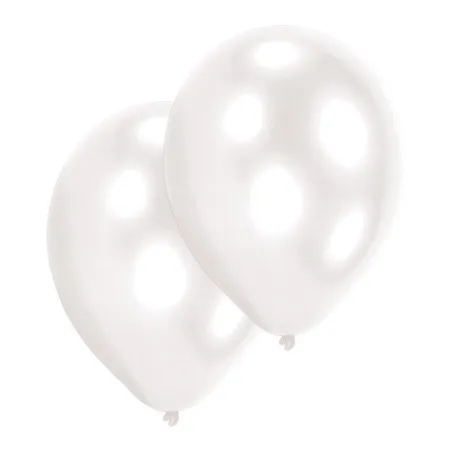 Pearl White latex balloons, 10 pieces