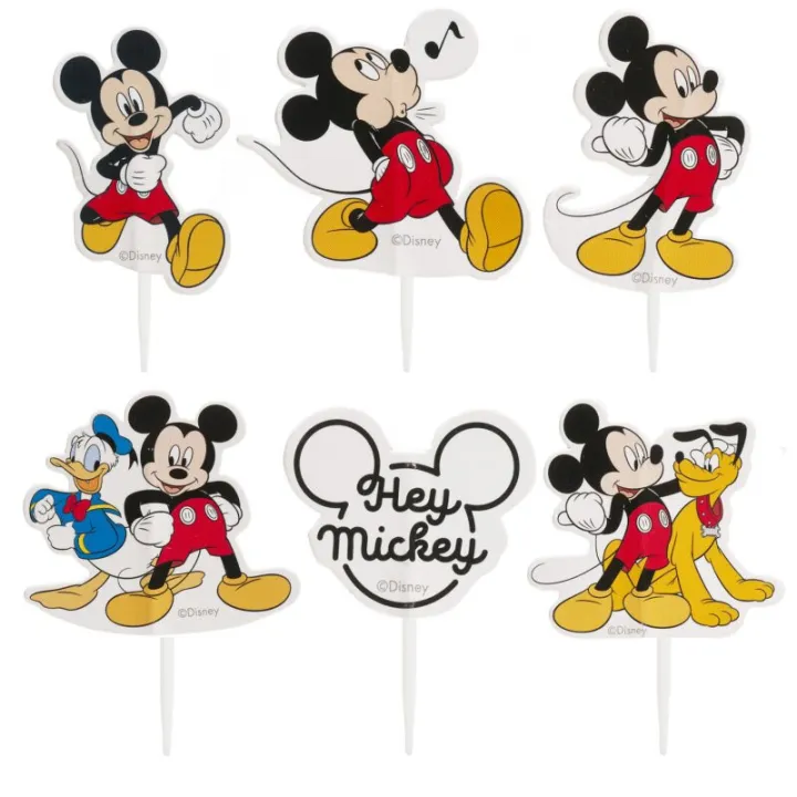 Cake Toppers de Mickey, 30 pièces