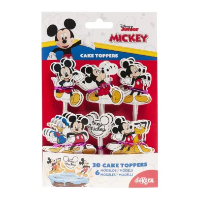Cake toppers di Topolino, 30 pezzi