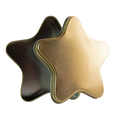 Scatola per biscotti con cuore d'oro, 123 x 120 x 30 mm