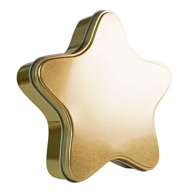 Scatola per biscotti con cuore d'oro, 123 x 120 x 30 mm
