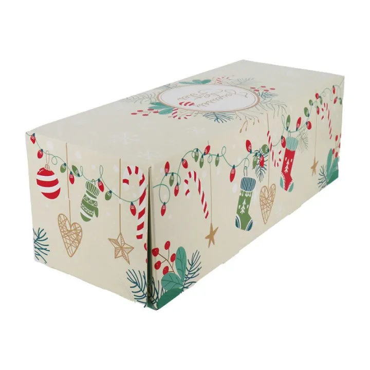 Bûche box Joyeuses Fêtes, 30 x 11,5 x 10,5 cm