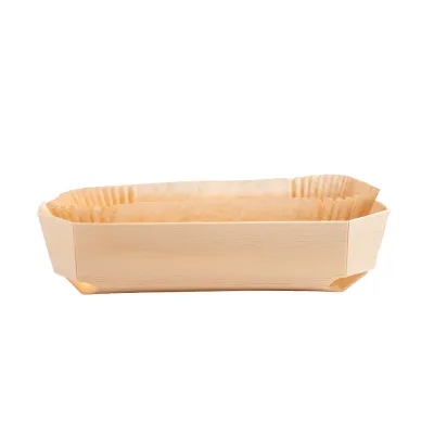 Teglia in legno 17,5 x 11 x 4 cm, 200 pezzi