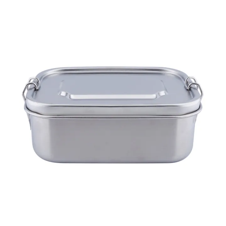 Scatola per il pranzo in acciaio inox, 165 x 128 x 57 mm