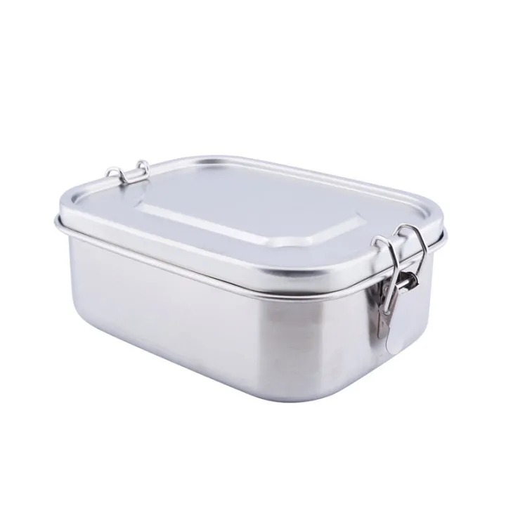 Scatola per il pranzo in acciaio inox, 165 x 128 x 57 mm