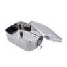 Scatola per il pranzo in acciaio inox, 165 x 128 x 57 mm