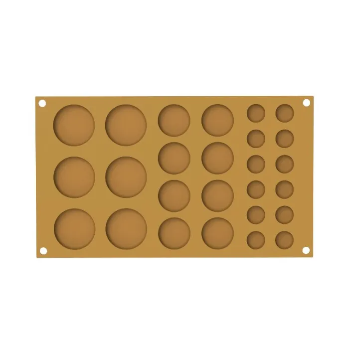 Silikomart silicone mold circles, 3 sizes