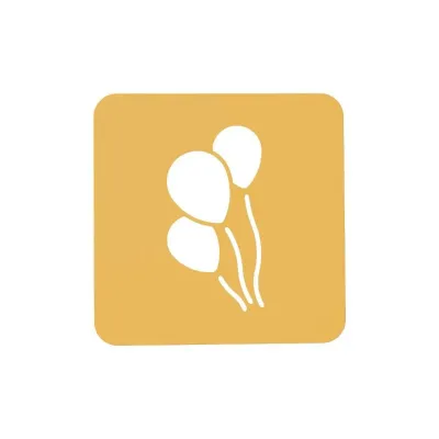Palloncini in silicone per stencil, 2 pezzi