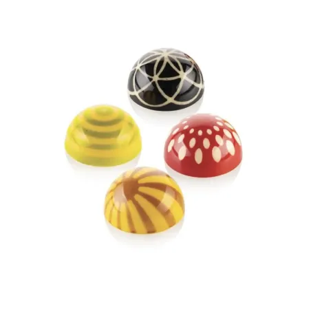 Set di timbri in silicone per praline, incluso stampo per praline, 5 pezzi