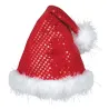 Cappello di Babbo Natale glitterato, 1 pezzo