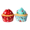 Santa and Rudolph cupcake cases, 60 pieces