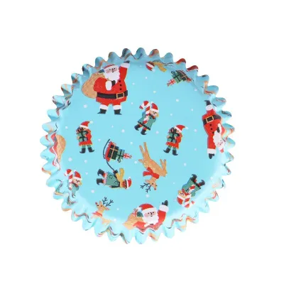 Santa and Rudolph cupcake cases, 60 pieces