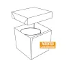Cake box white, 30.5 x 30.5 x 30 cm