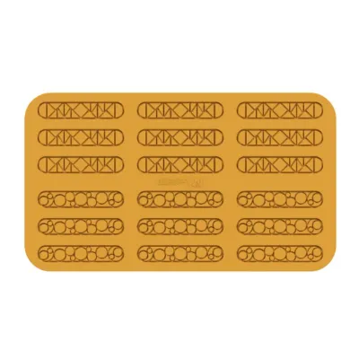 Silikonform Hüppen Eclair Kreise und Dreiecke