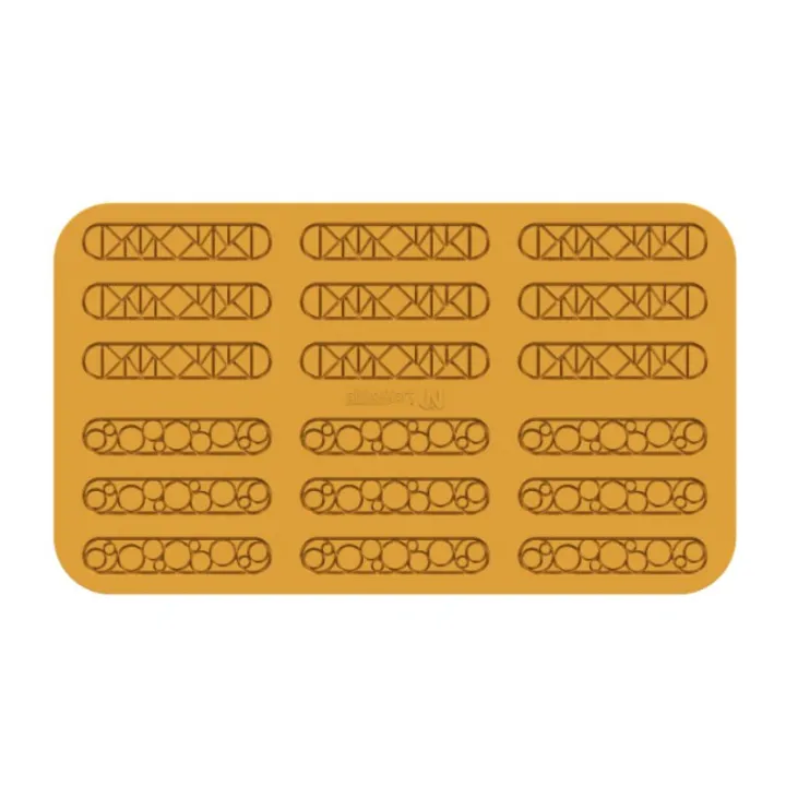 Silicone mold Hüppen Eclair circles and triangles