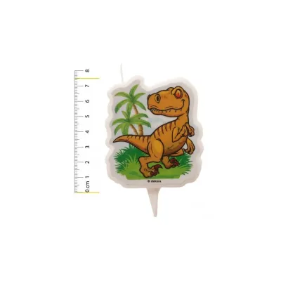 2D-Kerze "Dinosaurier"
