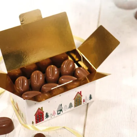 Box of chocolates Christmas village 1 piece for fine gifts