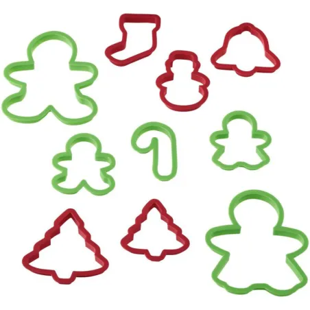 Wilton Set d'emporte-pièces X-Mas, 10 pièces