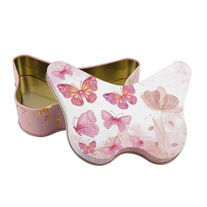 Farfalla in latta per biscotti, 175 x 130 x 40 mm