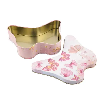 Farfalla in latta per biscotti, 175 x 130 x 40 mm