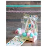 Gift bag set "Rainbow Feathers", 24 pieces