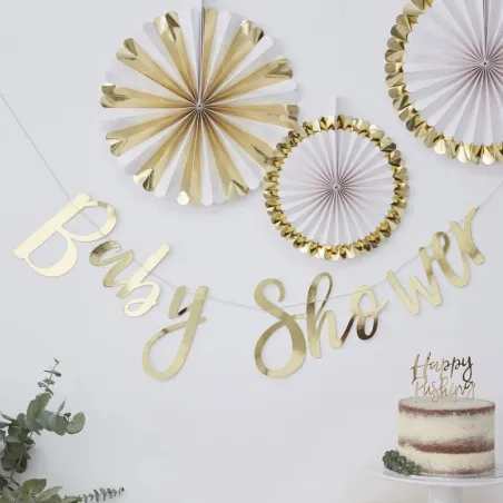 Ghirlanda "Baby Shower" oro