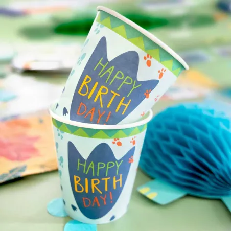 Drinking cup Dino 250 ml, 8 pieces