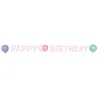 Happy Birthday Garland Pastel, 150 x 13.8 cm