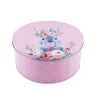 Biscottiera rotonda rosa coniglio, Ø 200 x 90 mm