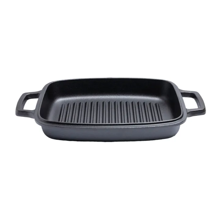 Cast iron pot set for bread, square, 28 x 20 cm