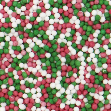 Nonpareilles rouge-blanc-vert, 100 g