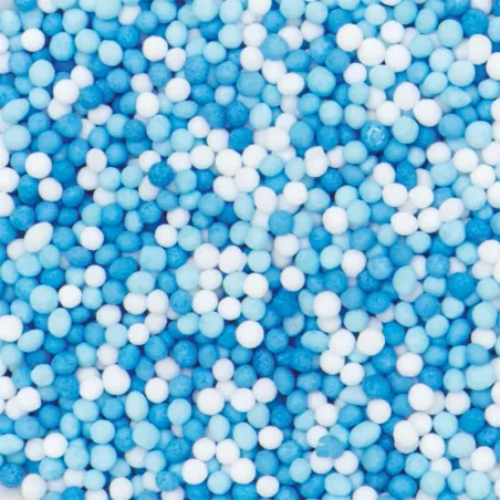 Miscela di nonpareils blu e bianchi, 100 g
