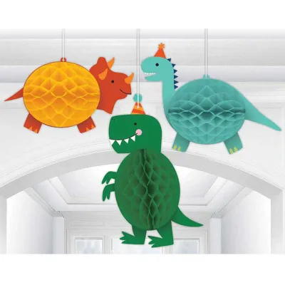 Hänge-Waben-Dinos, 3 Stück