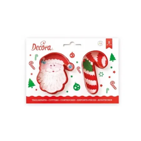 Cookie cutter set Santa Claus & Candy Cane | miniSchoggi