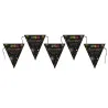 Festicolor Wimpelgirlande schwarz, 3 m, Santex