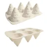Stampo in silicone albero di Natale 3D, 6 pezzi