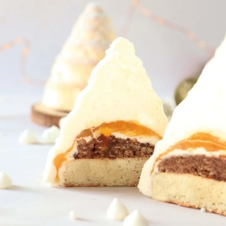 Silicone mold Christmas tree 3D, 6 pieces