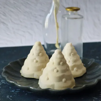 Stampo in silicone albero di Natale 3D, 6 pezzi