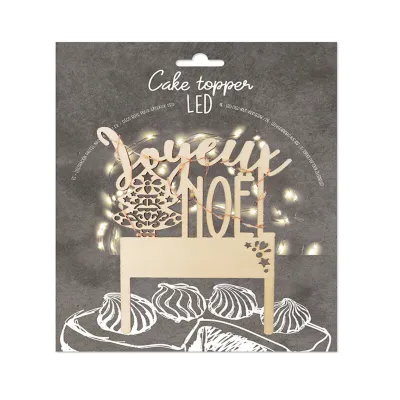 ScrapCooking LED Cake topper – scintillante splendore natalizio