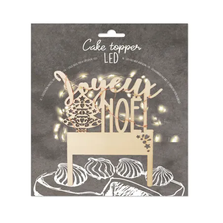 ScrapCooking LED Cake topper – scintillante splendore natalizio