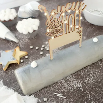 ScrapCooking LED Cake topper – scintillante splendore natalizio