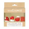 Set di Cake topper natalizi – Statuette decorative festive su stecchi