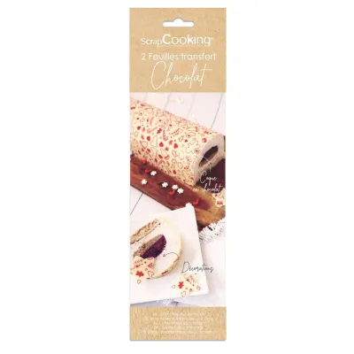 Tatouage en chocolat Douce Noël, 2 pièces