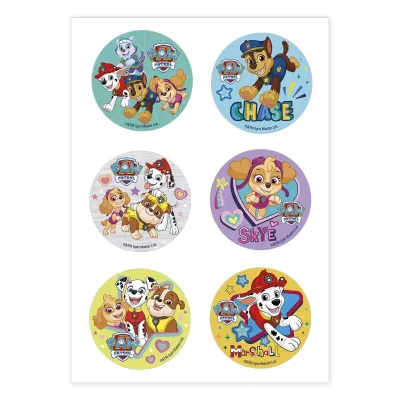 Esspapier Cupcakes Aufleger Paw Patrol, 6 Stück