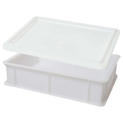 Boîte de fermentation grande avec couvercle, 40 x 30 x 10 cm