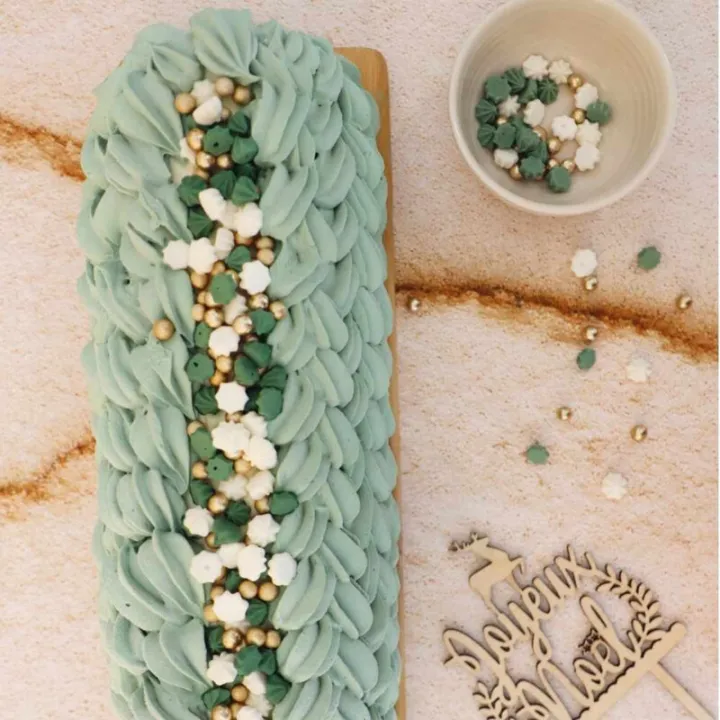 ScrapCooking Decorazione di zucchero bosco innevato – decorare i dessert di Natale